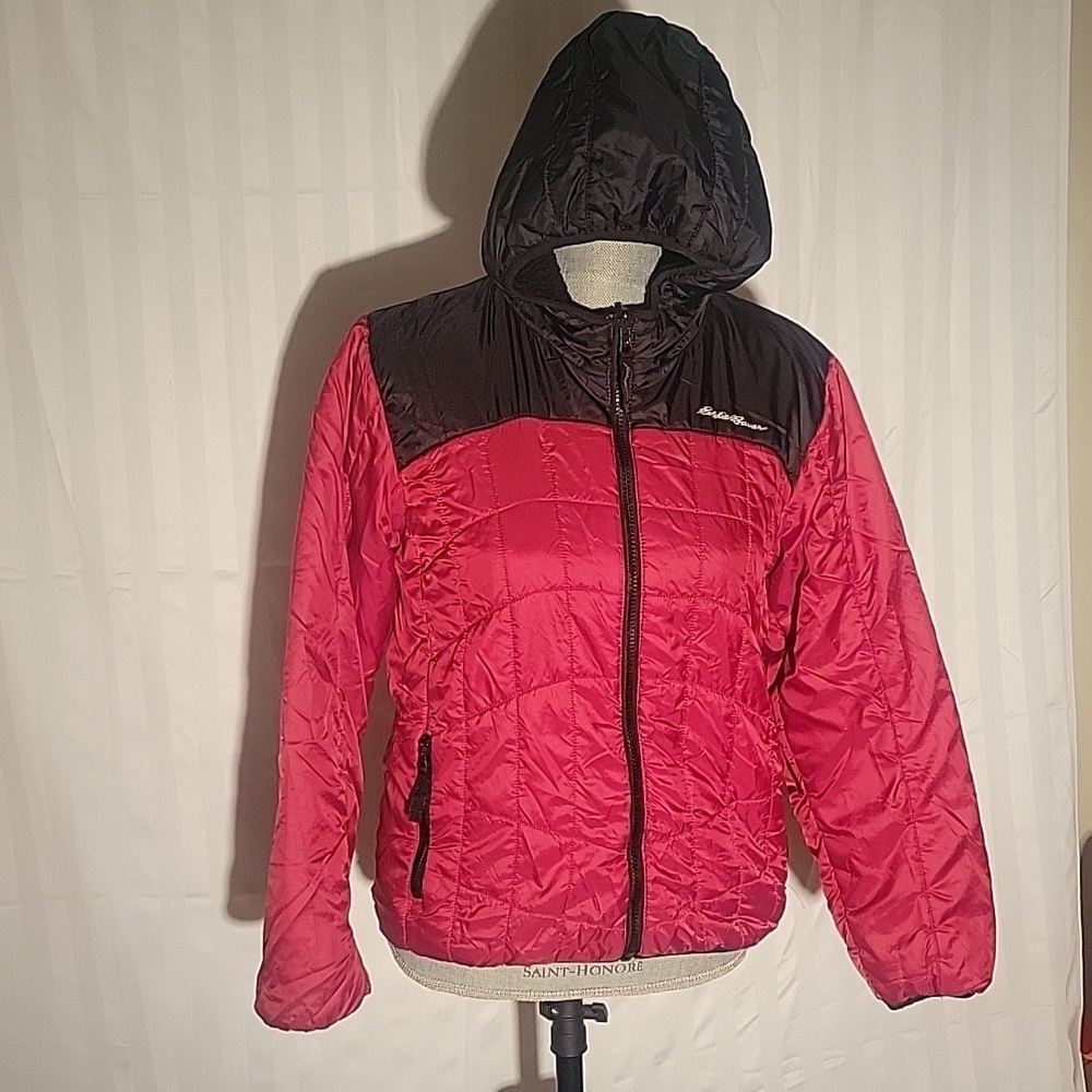 Eddie Bauer Junior Red & Black Jacket, Size: L (14/16)